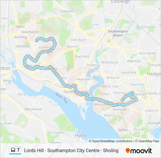Sl7 Map 7 Route: Schedules, Stops & Maps - Lords Hill (Updated)