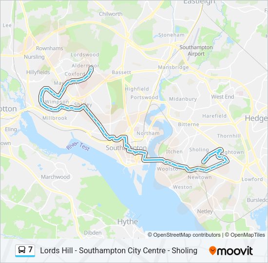 7 Bus Line Map