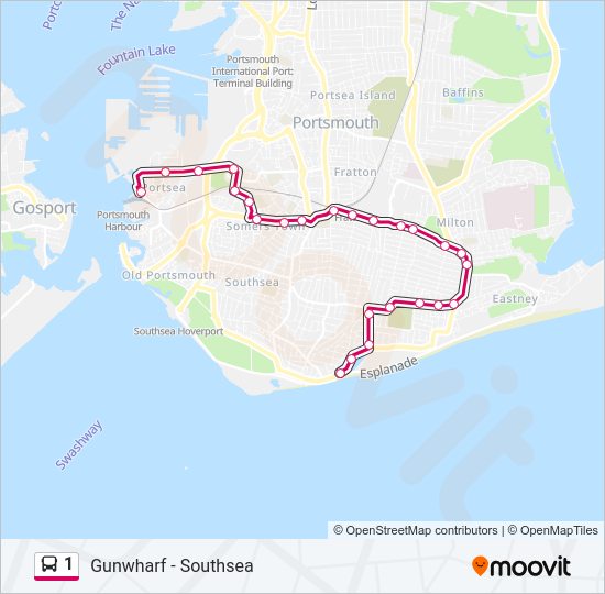 1 Route: Schedules, Stops & Maps - Portsmouth (Updated)