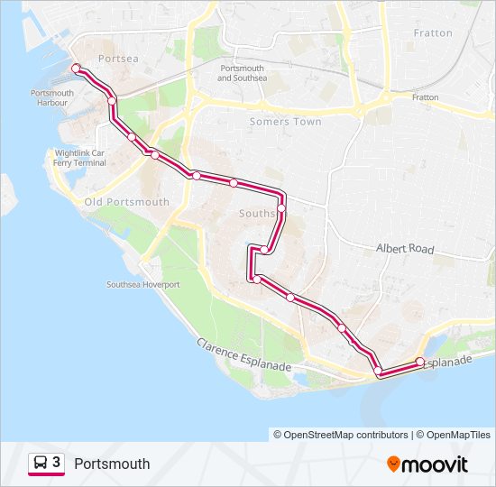 3 bus Line Map