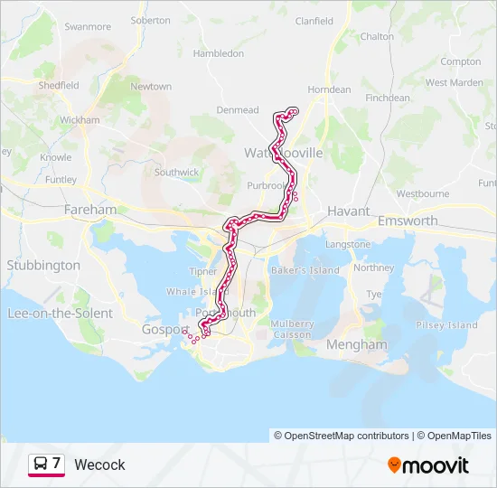 7 Bus Line Map