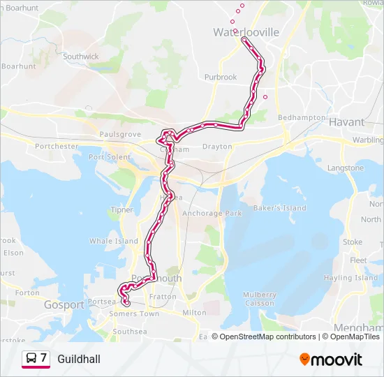 7 Bus Line Map