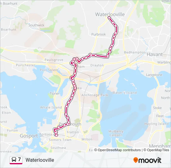 7 Bus Line Map