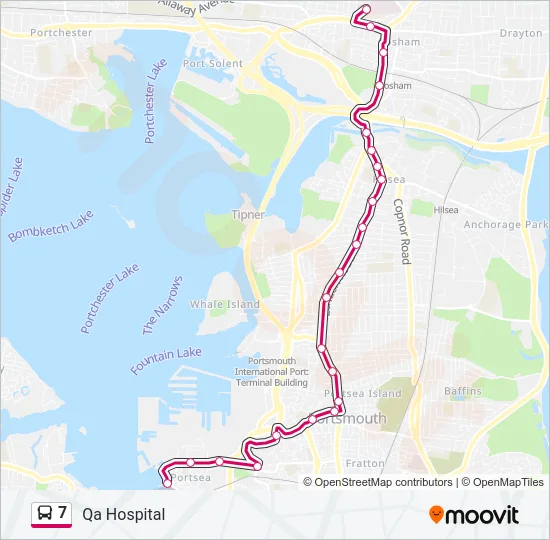7 Bus Line Map