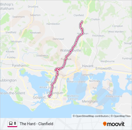8 Bus Line Map