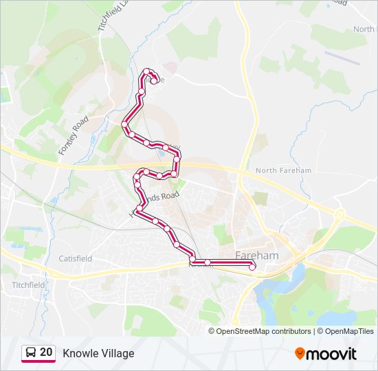 20 Bus Line Map
