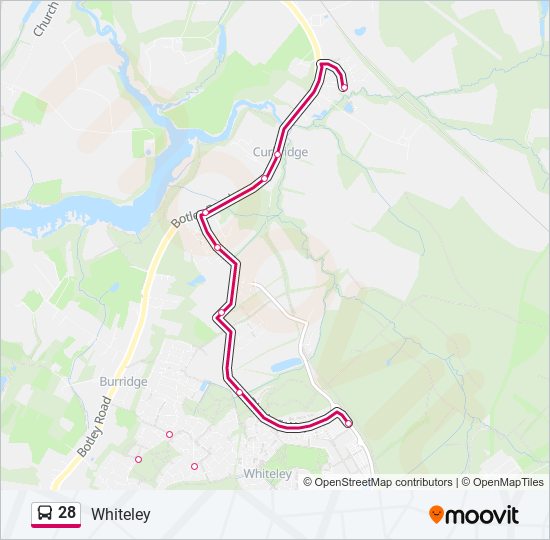 28 bus Line Map