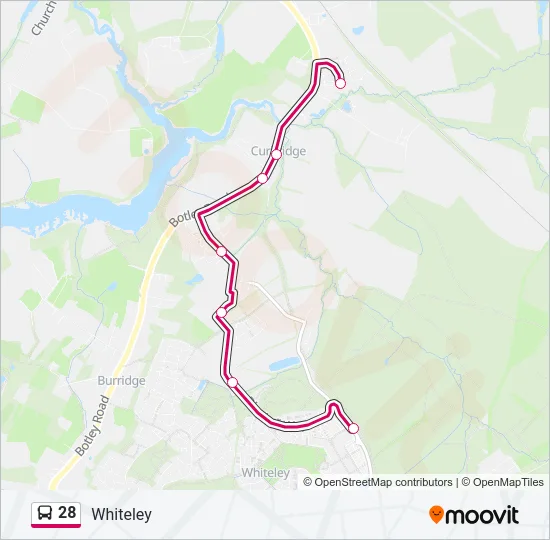 28 Bus Line Map