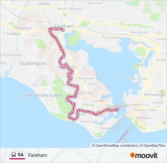 9A Bus Line Map