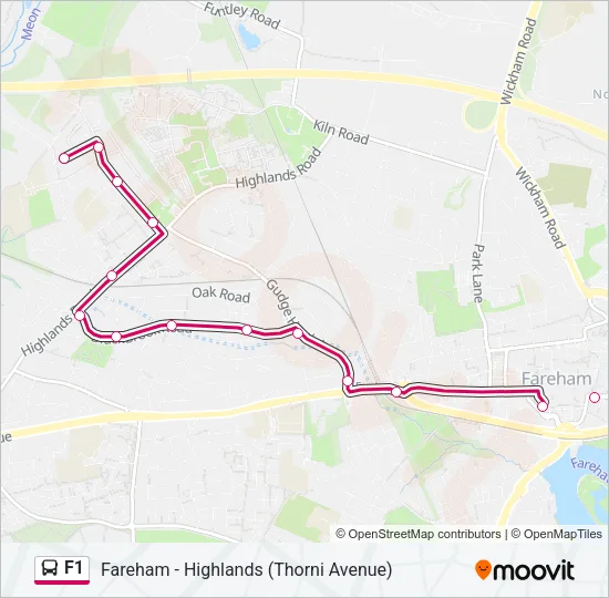 F1 Bus Line Map