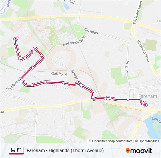 F1 Bus Line Map