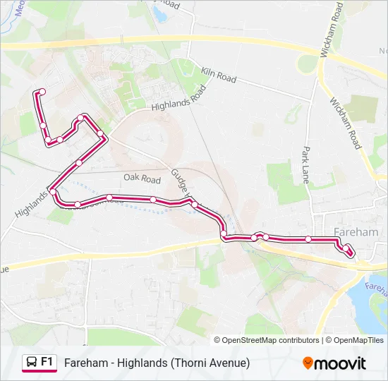 F1 Bus Line Map