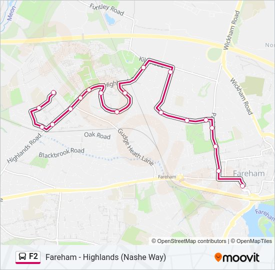 F2 Bus Line Map