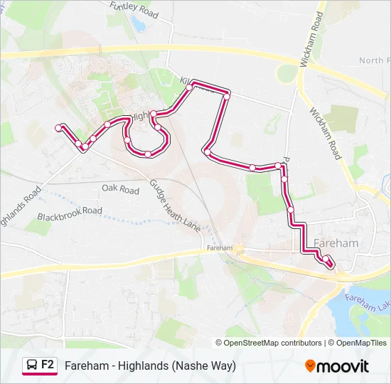 F2 Bus Line Map