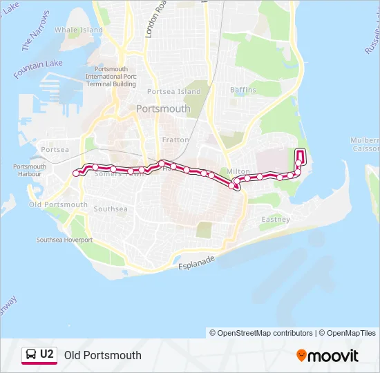 U2 Bus Line Map
