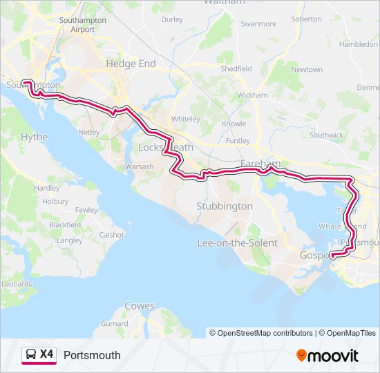 x4 Route: Schedules, Stops & Maps - Portsmouth (Updated)