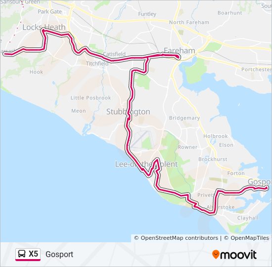 x5 Route: Schedules, Stops & Maps - Gosport (Updated)