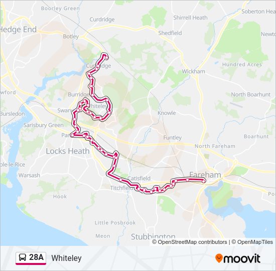 28A Bus Line Map