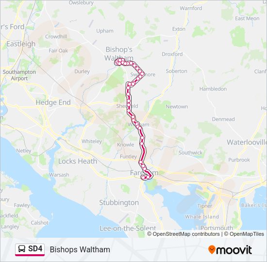 SD4 Bus Line Map