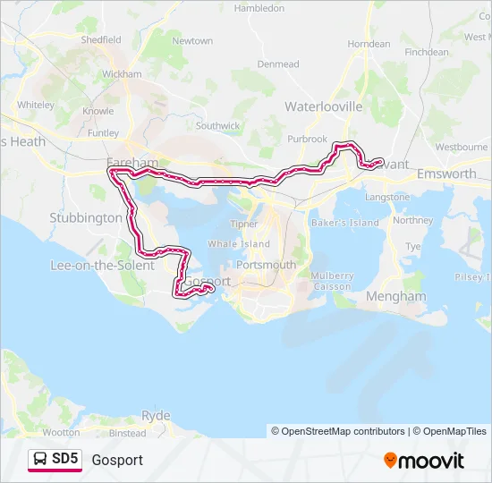 SD5 Bus Line Map