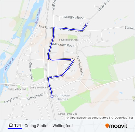 Bus 134 Route Map 134 Route: Schedules, Stops & Maps - Cleeve (Updated)