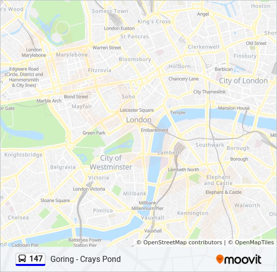 Bus 147 Route Map 147 Route: Schedules, Stops & Maps - Crays Pond (Updated)