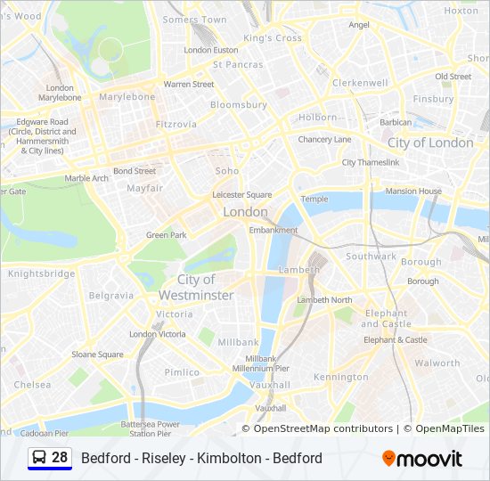 Bus 28 Route Map 28 Route: Schedules, Stops & Maps - Bedford (Updated)