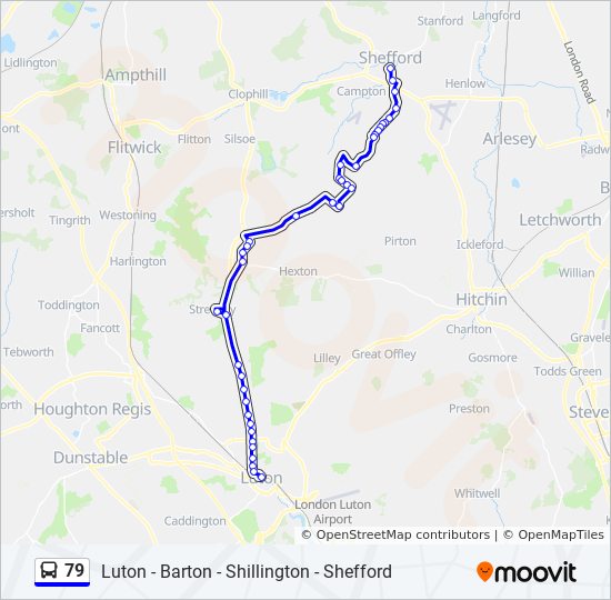 Bus 79 Route Map 79 Route: Schedules, Stops & Maps - Luton (Updated)