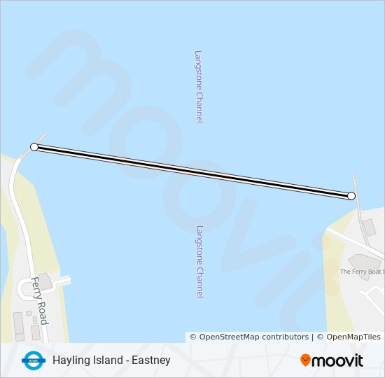 HAYLING FERRY river bus Line Map