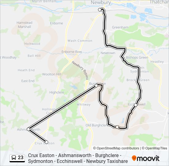 23 Bus Line Map
