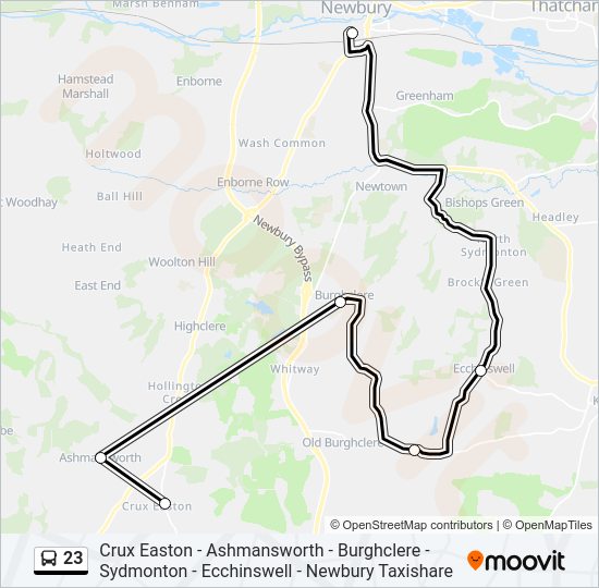 23 Bus Line Map