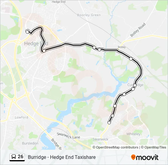 26 Bus Line Map