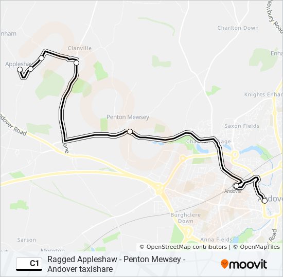 c1 Route Schedules, Stops & Maps Andover (Updated)