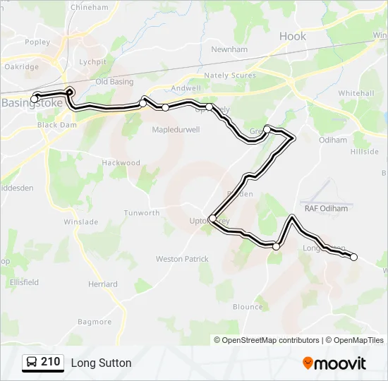 210 Route: Schedules, Stops & Maps - Long Sutton (Updated)