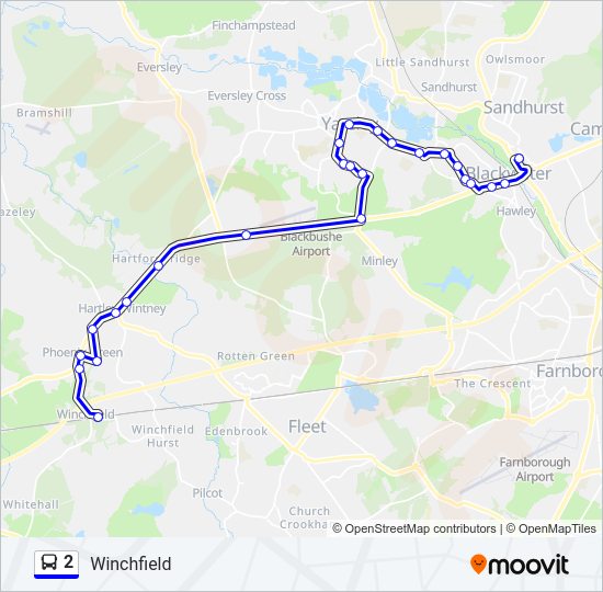 2 bus Line Map