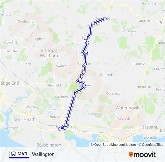 MV1 Bus Line Map
