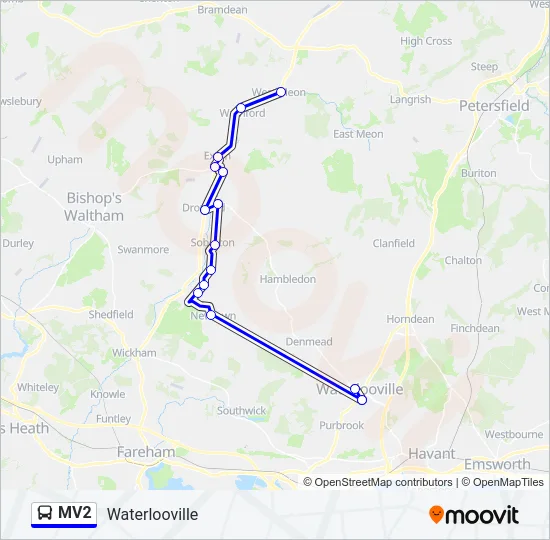 MV2 Bus Line Map