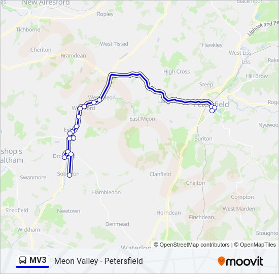 MV3 Bus Line Map