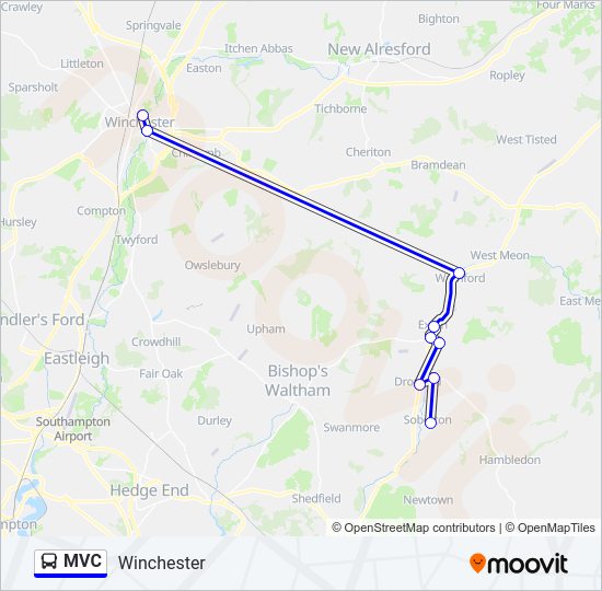 MVC Bus Line Map