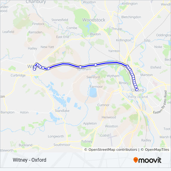 Bus 853 Route Map 853 Route: Schedules, Stops & Maps - Oxford City Centre (Updated)