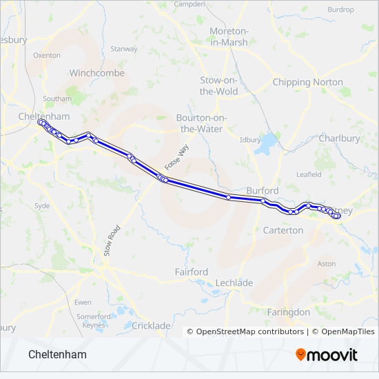 Bus 853 Route Map 853 Route: Schedules, Stops & Maps - Witney (Updated)