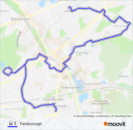 2 Bus Line Map