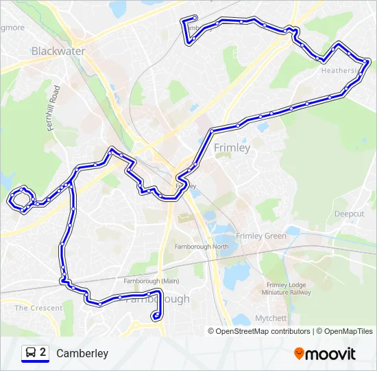 2 Bus Line Map