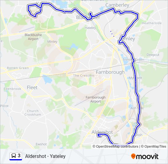 3 Bus Line Map
