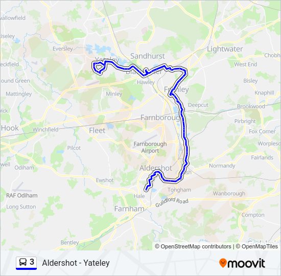 3 Bus Line Map