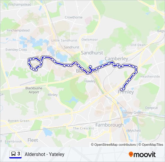 3 Bus Line Map