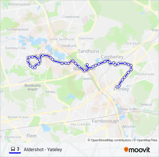 3 Bus Line Map