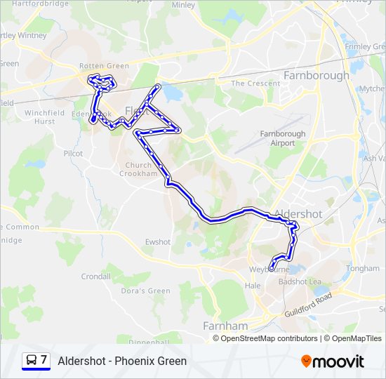 7 Bus Line Map