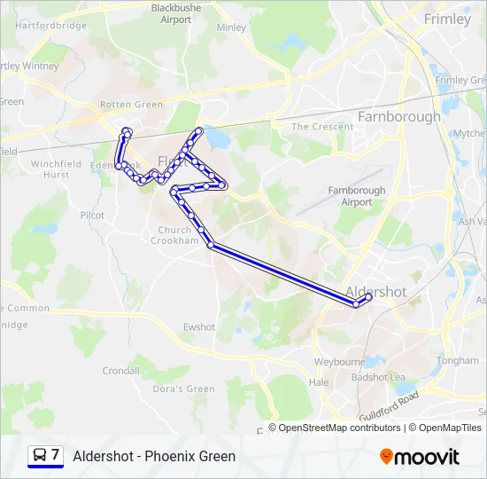 7 Bus Line Map