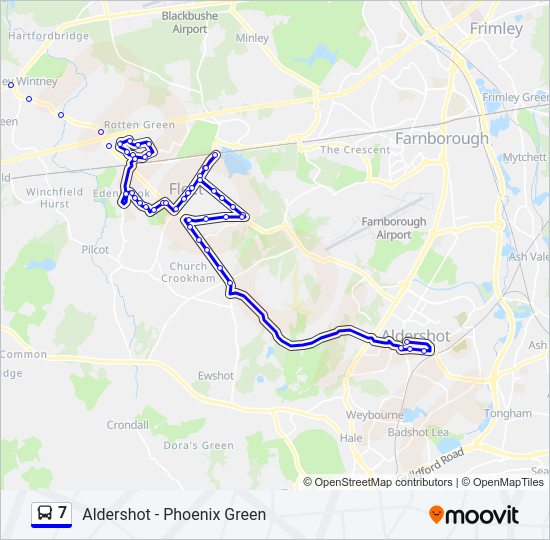 7 Bus Line Map